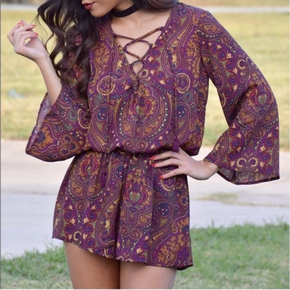 Show Me Your Mumu Paisley floral romper